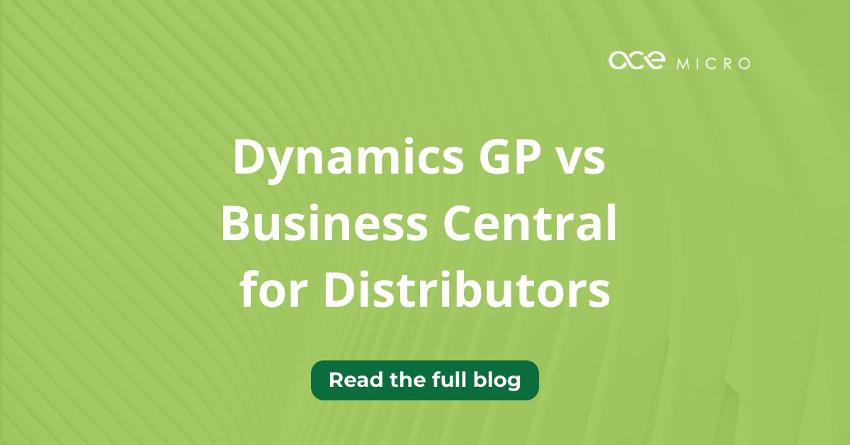 The Right ERP for Distribution Companies: Dynamics 365 Business Central ...